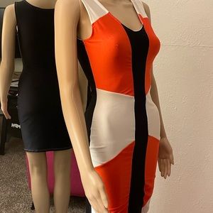 Cute little party dress 🖤🧡🤍